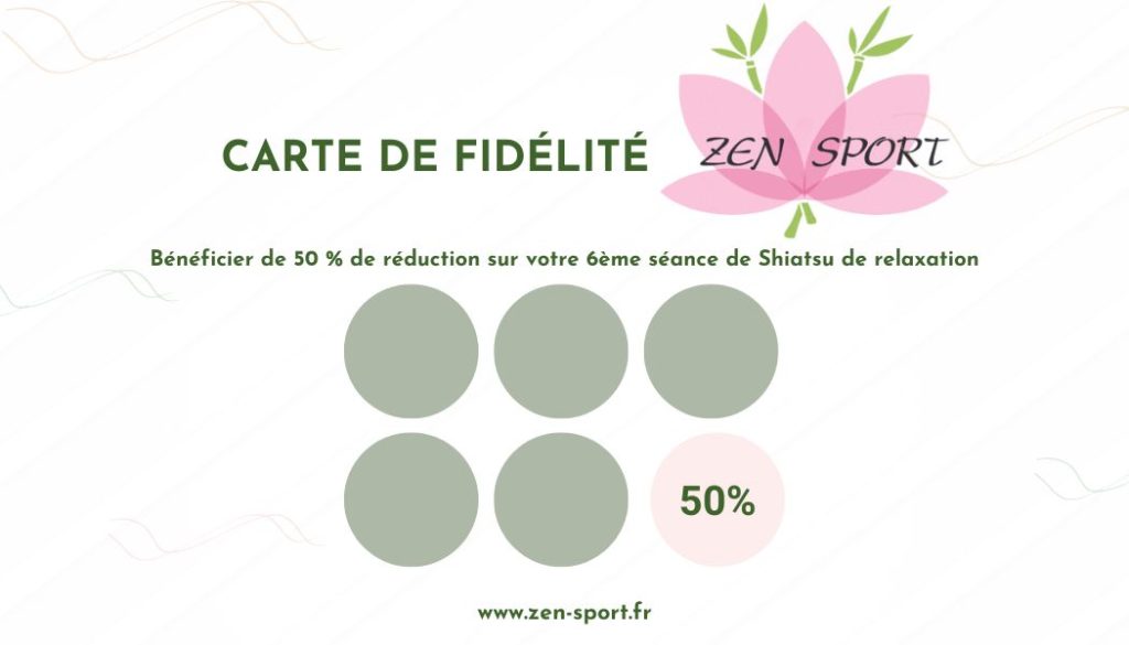 Carte de fidélité Zen Sport